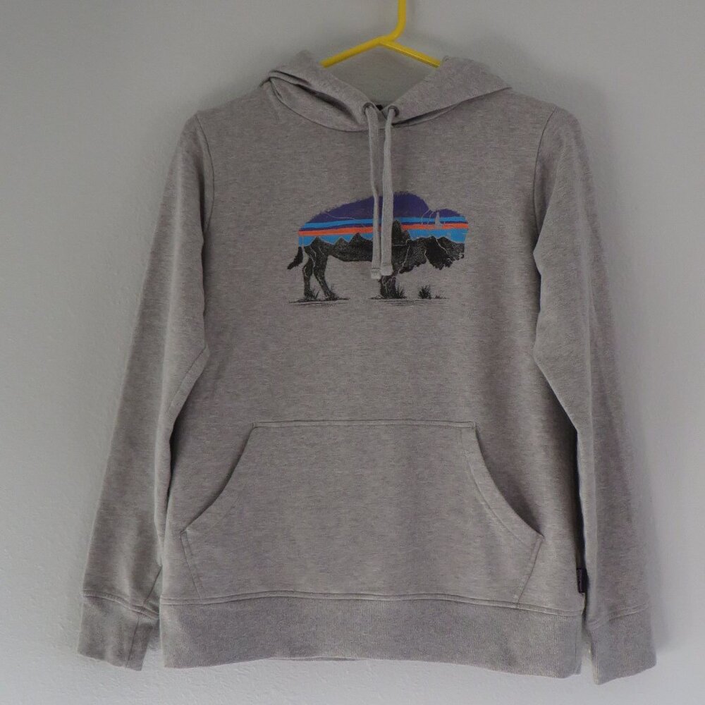 Patagonia® Worn Wear Womens Fitz Roy Bison Midweight Hoody/Jacket Size S #39502